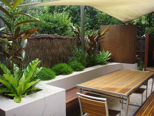 Residential Inner city Landscape design for Entertaining courtyard