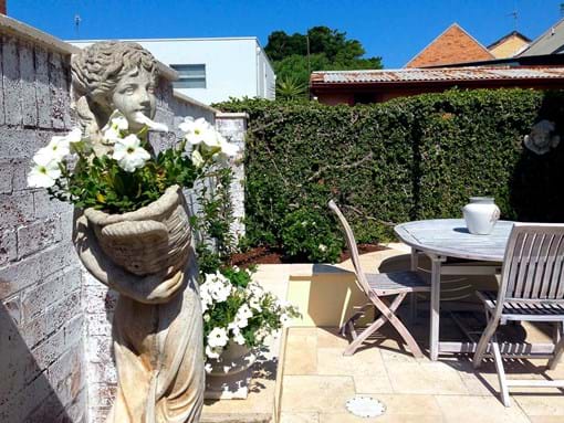 Landscape design for Inner city French terrace courtyard